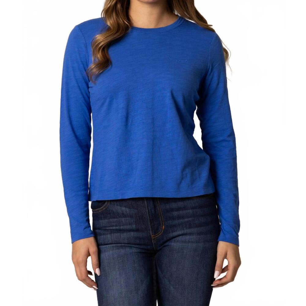 NEW KIMES RANCH women's ainsley top in blue